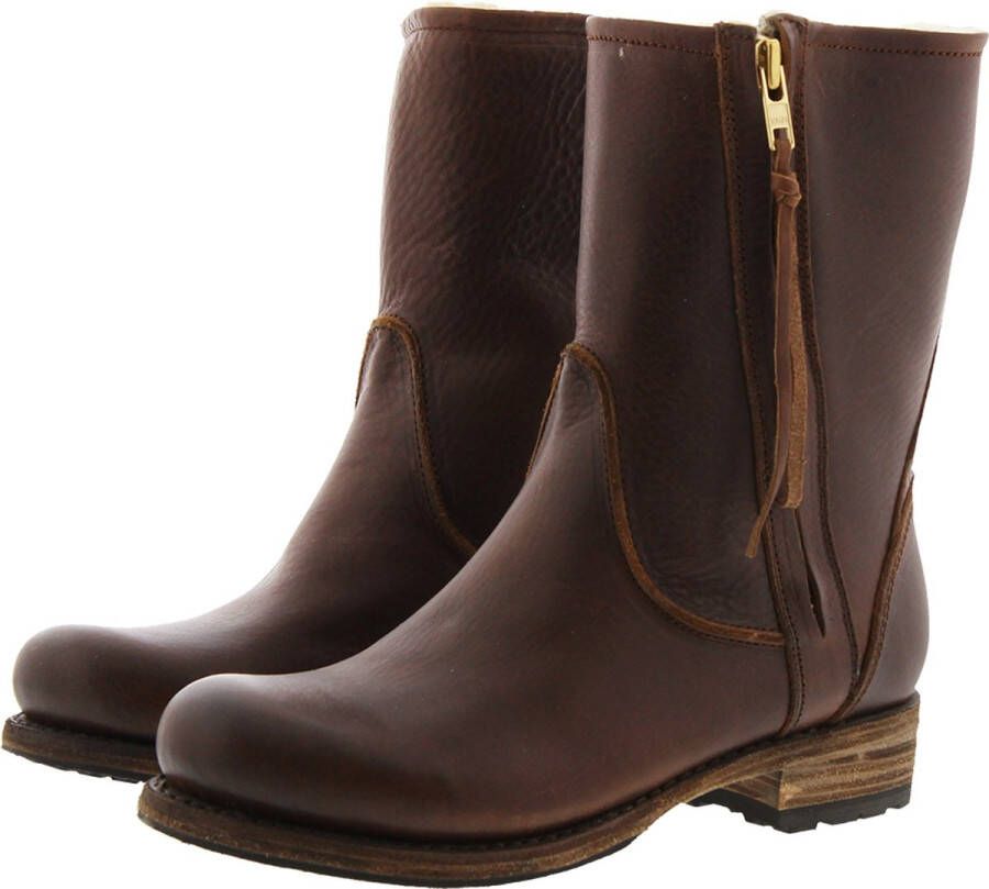 Blackstone EW74 OLD YELLOW WOMENS BOOT SHEEPSKIN Vrouw Brown