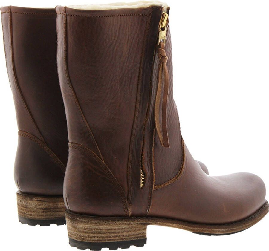 Blackstone EW74 OLD YELLOW WOMENS BOOT SHEEPSKIN Vrouw Brown