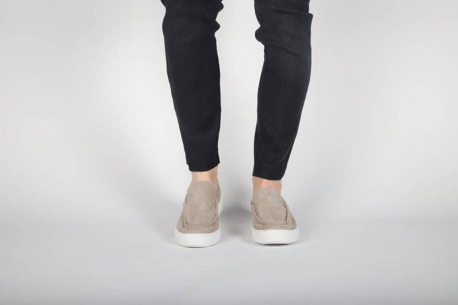 Blackstone Giulio Carlo Weathered Teak Slip-ons Man Taupe - Foto 14