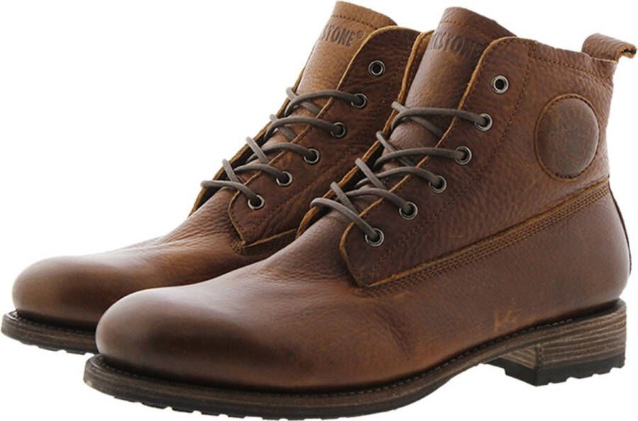 Blackstone GM09 OLD YELLOW HIGH LACE UP BOOTS Man Brown