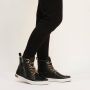Blackstone Vrouwen Nubuck Veterboots Laarzen Damesschoenen CW96 Zwart - Thumbnail 13