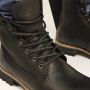 Blackstone Il62 Black Lace Up Boots Fur Black Dames - Thumbnail 7
