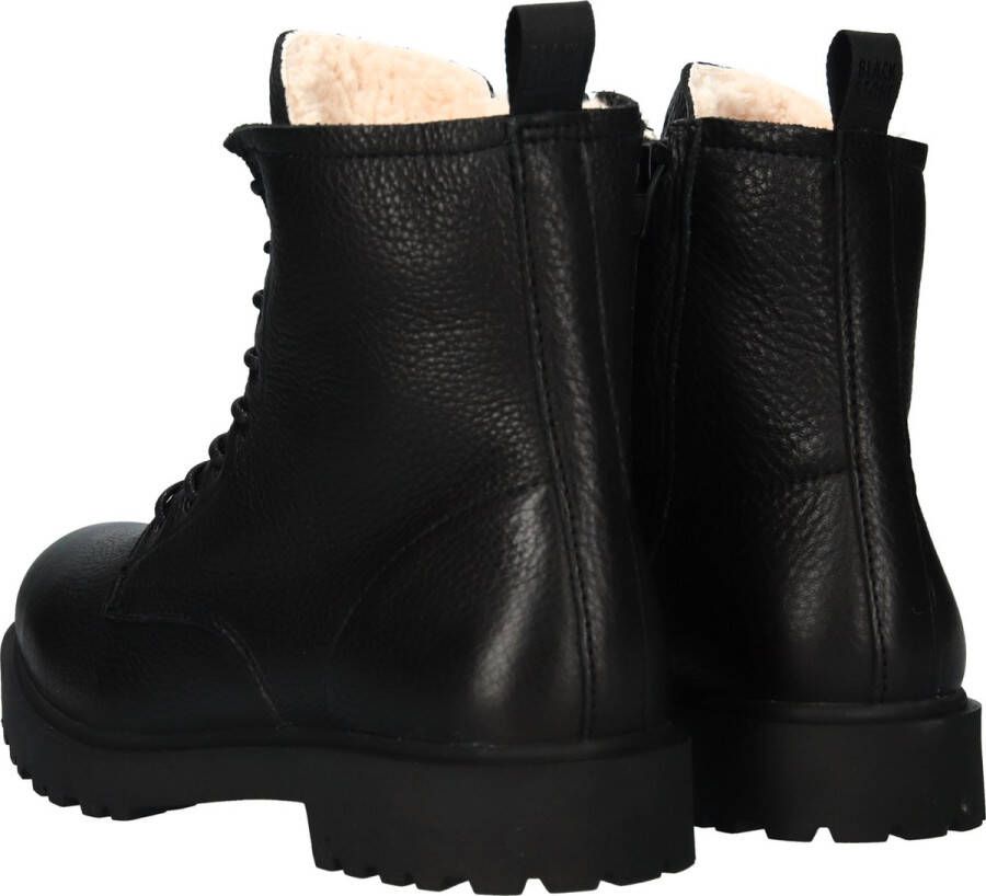 Blackstone WL02 BLACK LACE UP BOOT SHEEPSKIN Vrouw Black