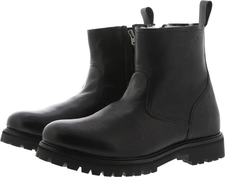 Blackstone Winter leren laarzen met rits Black Heren - Foto 7