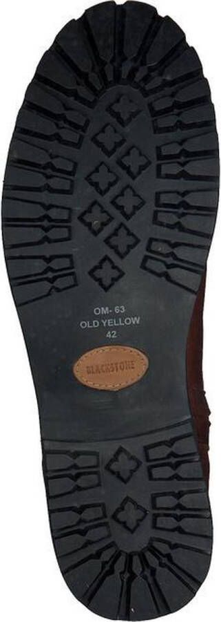 BLACKSTONE Enkelboots Heren Om63 Maat: 46 Materiaal: Leer Kleur: Bruin - Foto 10