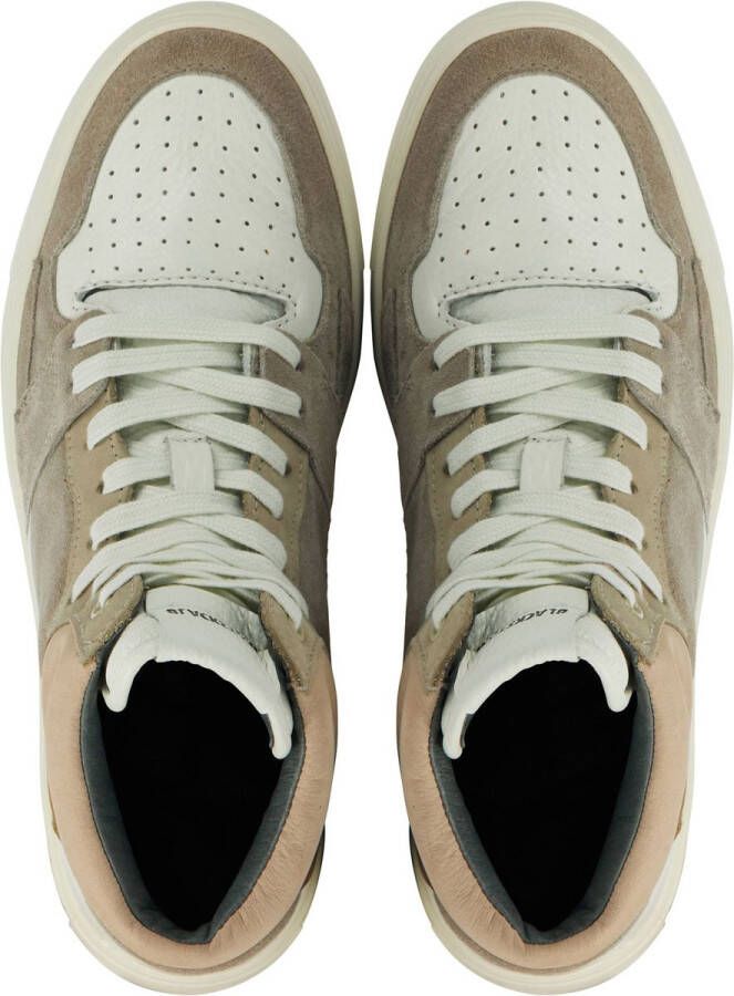 Blackstone KEYLA YL52 BONE BROWN HIGH SNEAKER Vrouw BONE BROWN