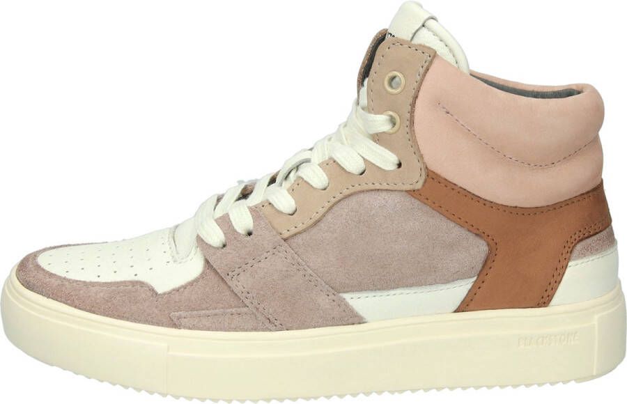 Blackstone KEYLA YL52 BONE BROWN HIGH SNEAKER Vrouw BONE BROWN