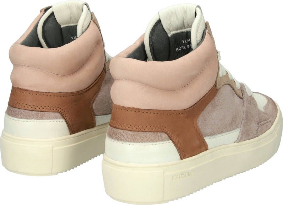 Blackstone KEYLA YL52 BONE BROWN HIGH SNEAKER Vrouw BONE BROWN