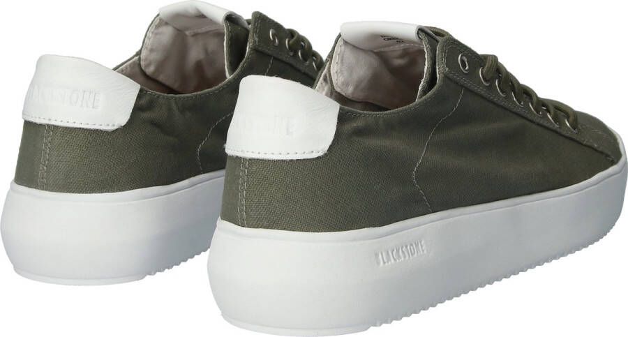 Blackstone MORGAN ZG30 GREEN CANVAS LOW SNEAKER Man Green