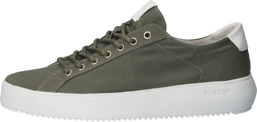 Blackstone MORGAN ZG30 GREEN CANVAS LOW SNEAKER Man Green