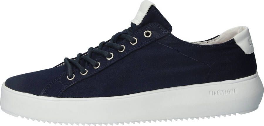 Blackstone MORGAN ZG30 NAVY CANVAS LOW SNEAKER Man Blue