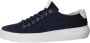 Blackstone Morgan Zg30 Navy Canvas LOW Sneaker Blauw Heren - Thumbnail 4