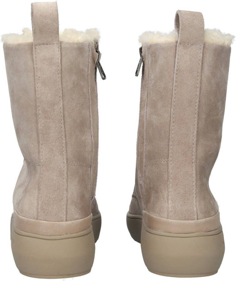 Blackstone NORA YL67 WEATHERED TEAK BOOTS SHEEPSKIN Vrouw Beige