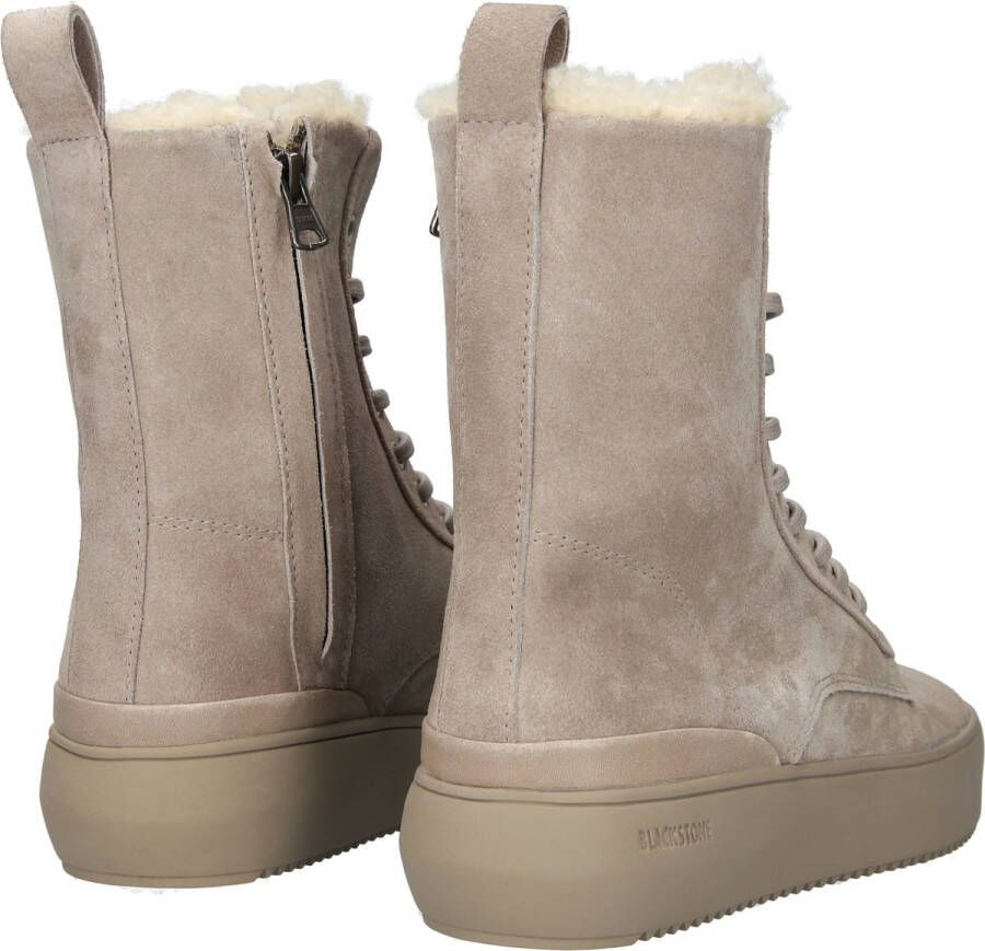 Blackstone NORA YL67 WEATHERED TEAK BOOTS SHEEPSKIN Vrouw Beige