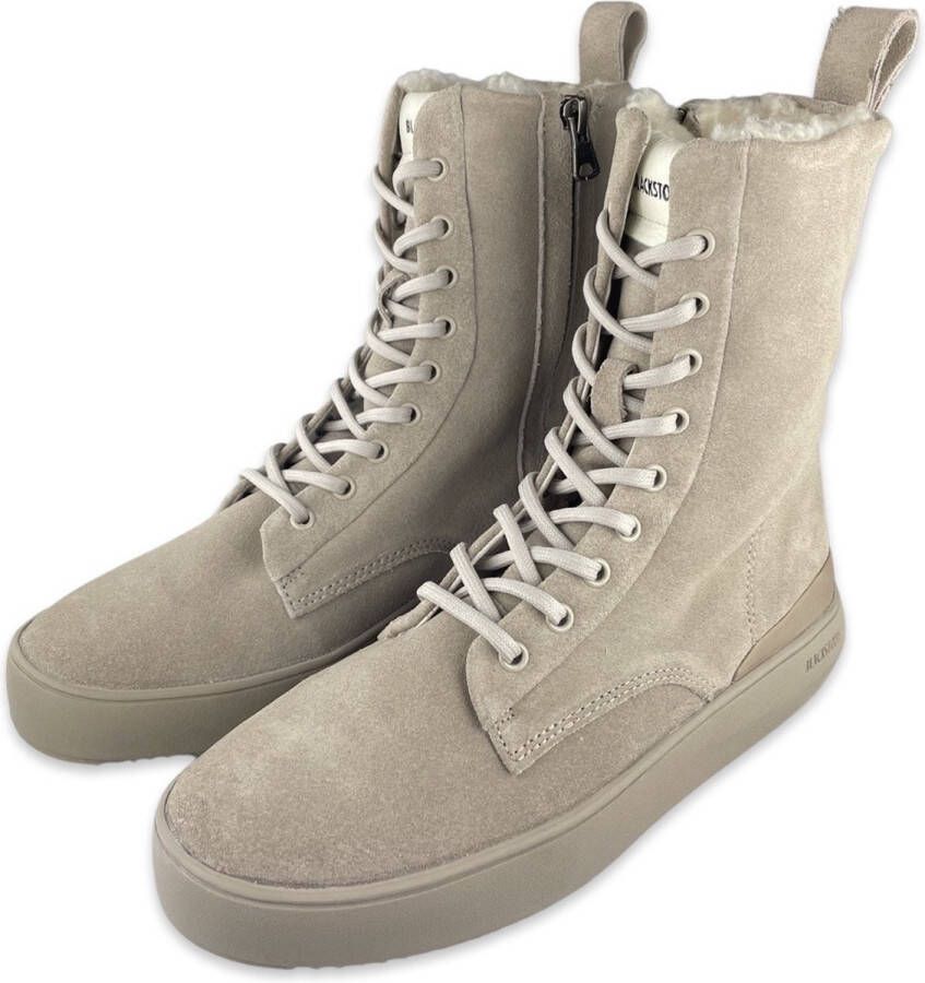 Blackstone NORA YL67 WEATHERED TEAK BOOTS SHEEPSKIN Vrouw Beige