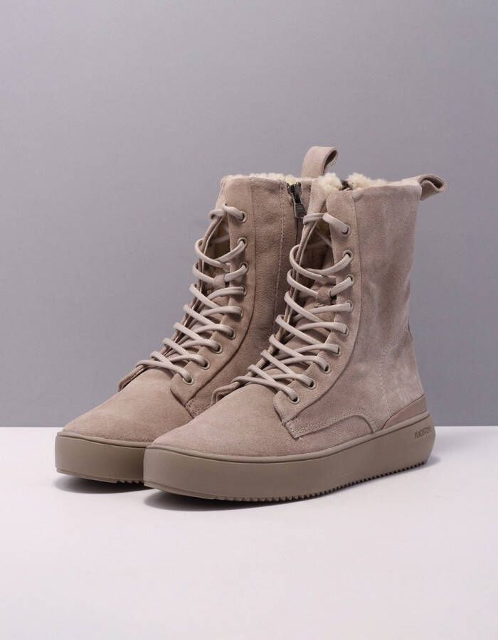 Blackstone NORA YL67 WEATHERED TEAK BOOTS SHEEPSKIN Vrouw Beige