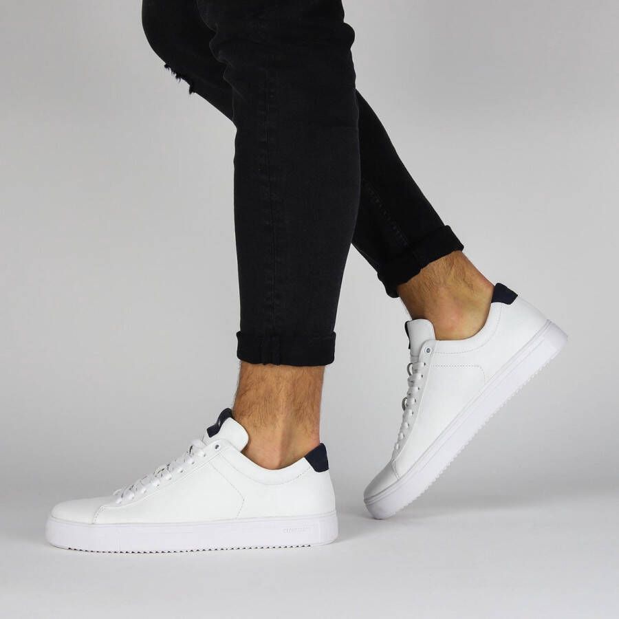 Blackstone RM50 WHITE DARK DENIM LOW SNEAKER Man White