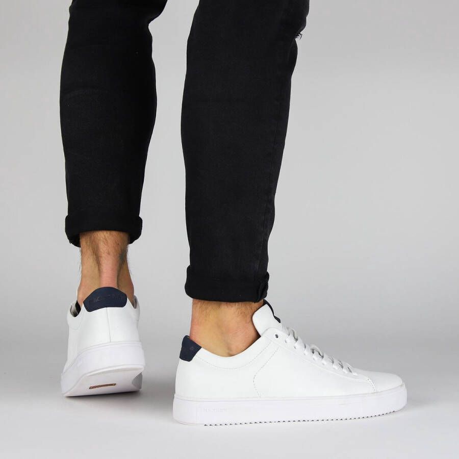 Blackstone RM50 WHITE DARK DENIM LOW SNEAKER Man White