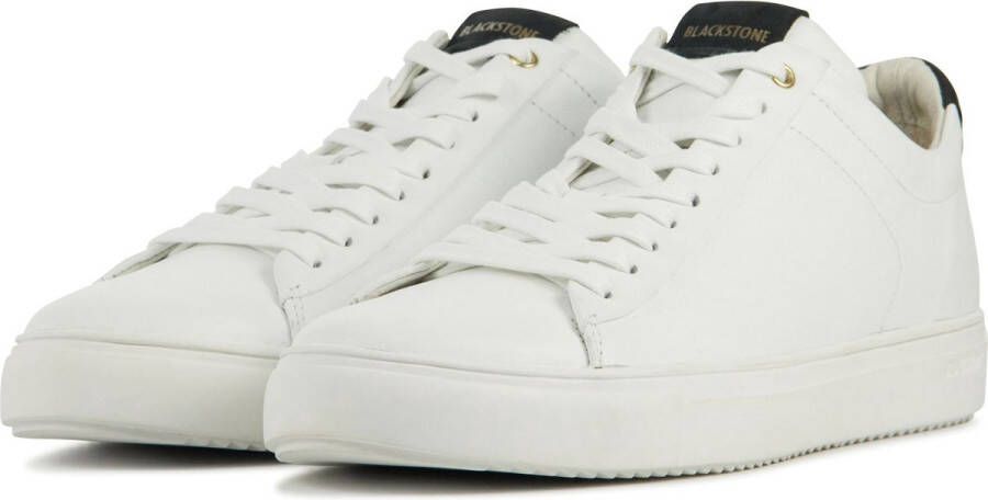 Blackstone RM50 WHITE DARK DENIM LOW SNEAKER Man White