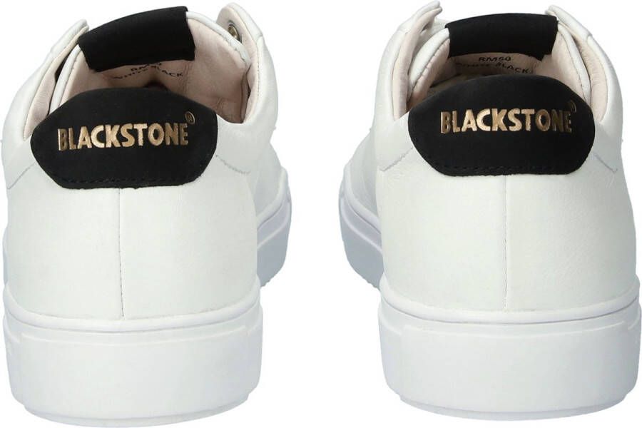Blackstone ROGER LOW RM50 White Black Sneaker (low) Heren White