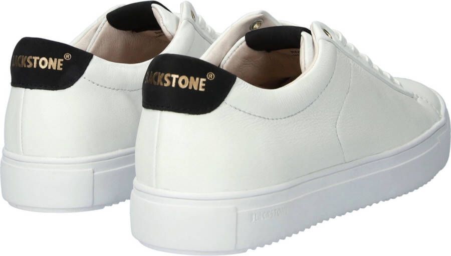 Blackstone ROGER LOW RM50 White Black Sneaker (low) Heren White
