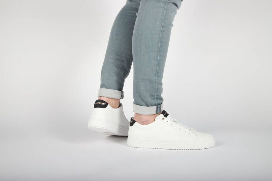 Blackstone ROGER LOW RM50 White Black Sneaker (low) Heren White