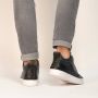 Blackstone Navy Leren Sneaker met Rubberen Cupzool Blue Heren - Thumbnail 4