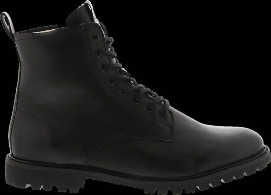 Blackstone SG49 BLACK LACE UP BOOT SHEEPSKIN Man Black