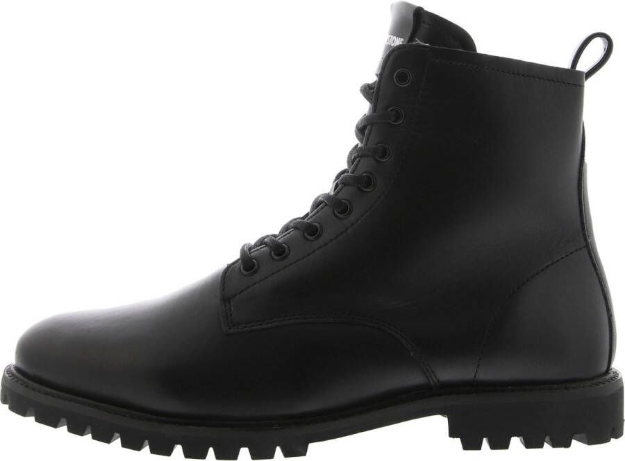 Blackstone SG49 BLACK LACE UP BOOT SHEEPSKIN Man Black