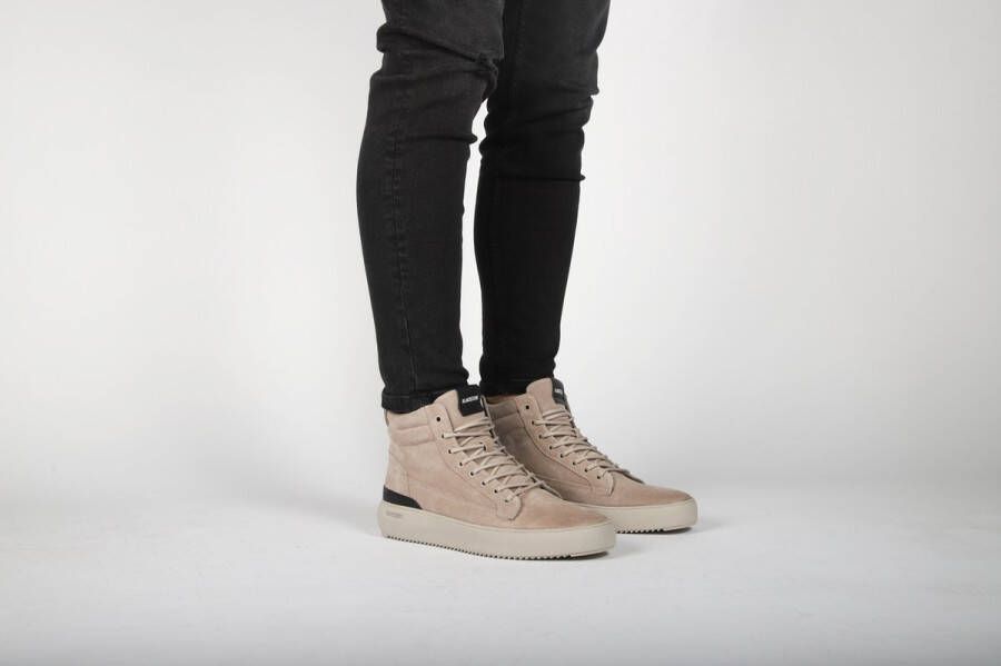 Blackstone SOLEY YG12 WEATHERED TEAK HIGH SNEAKER Man Beige - Foto 11