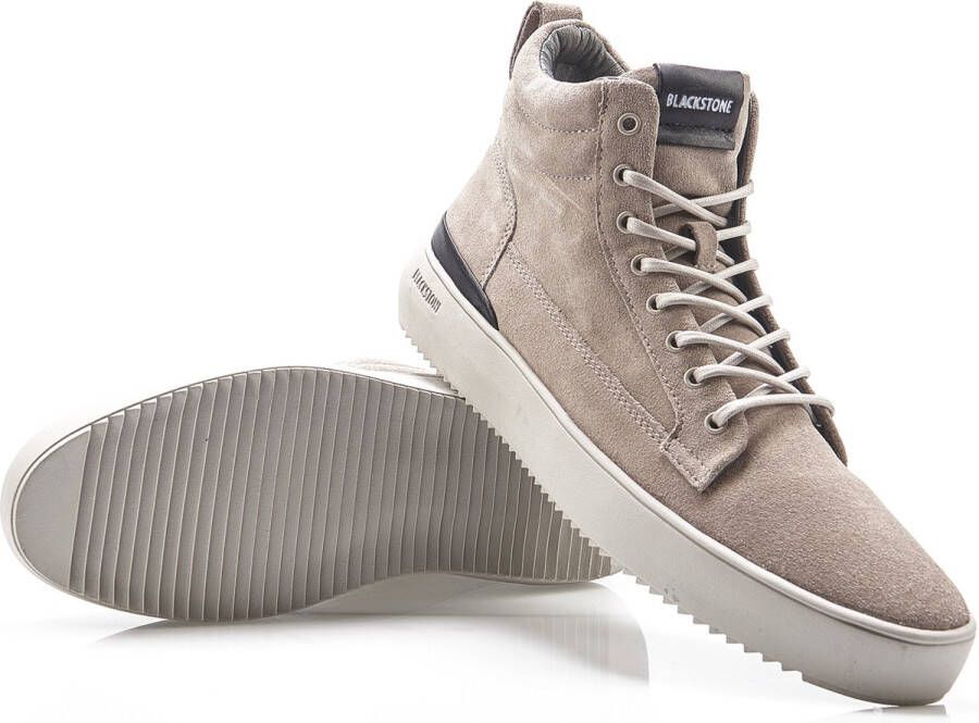 Blackstone SOLEY YG12 WEATHERED TEAK HIGH SNEAKER Man Beige