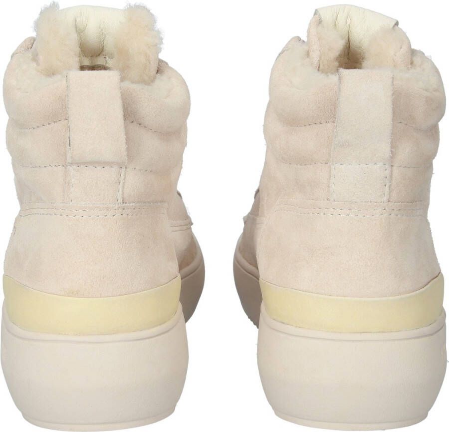 Blackstone SOLEY YL65 SAND HIGH SNEAKER SHEEPSKIN Vrouw Beige