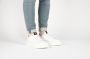 BLACKSTONE Lage Sneakers Heren Xg10 Maat: 42 Materiaal: Leer Kleur: Blauw wit gestreept - Thumbnail 11