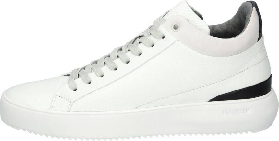 Blackstone TREVOR YG21 WHITE MID-SNEAKER Man White