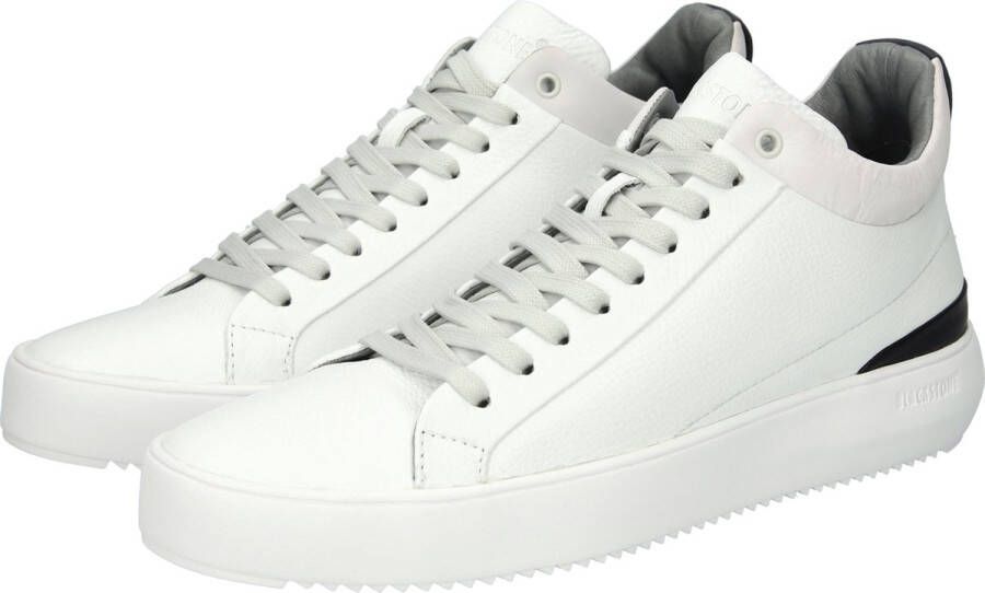 Blackstone TREVOR YG21 WHITE MID-SNEAKER Man White