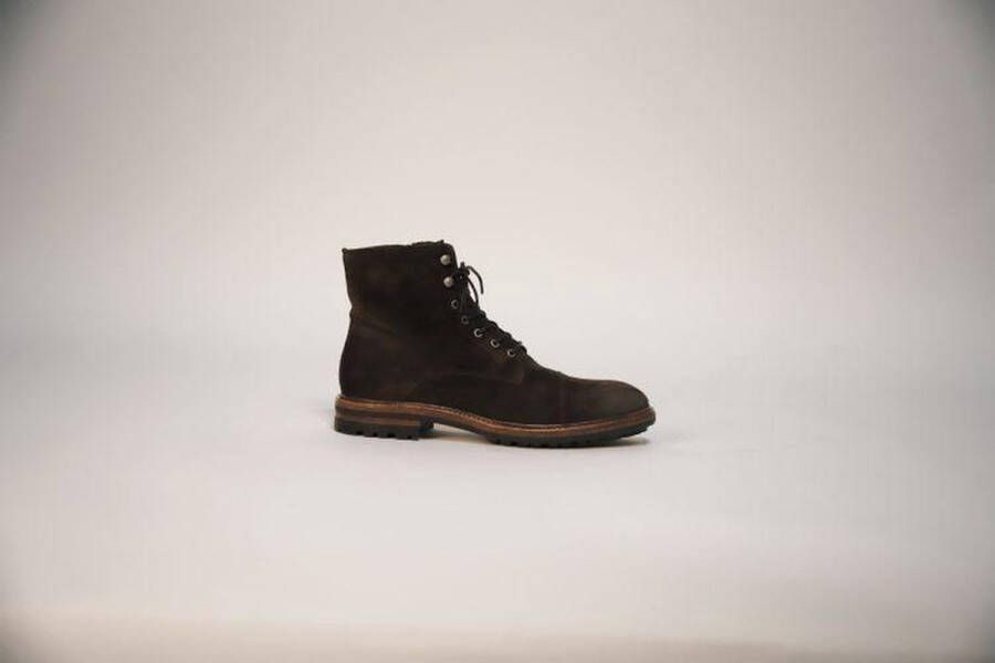 Blackstone UG20 SOUL BROWN HIGH TOP SUEDE BOOTS Man Brown