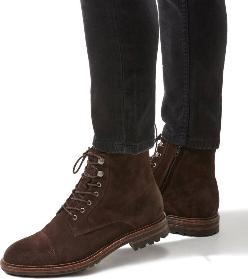 Blackstone UG20 SOUL BROWN HIGH TOP SUEDE BOOTS Man Brown