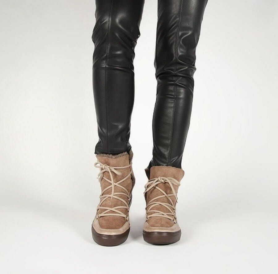 Blackstone Uki Fossil Boots Vrouw Brown