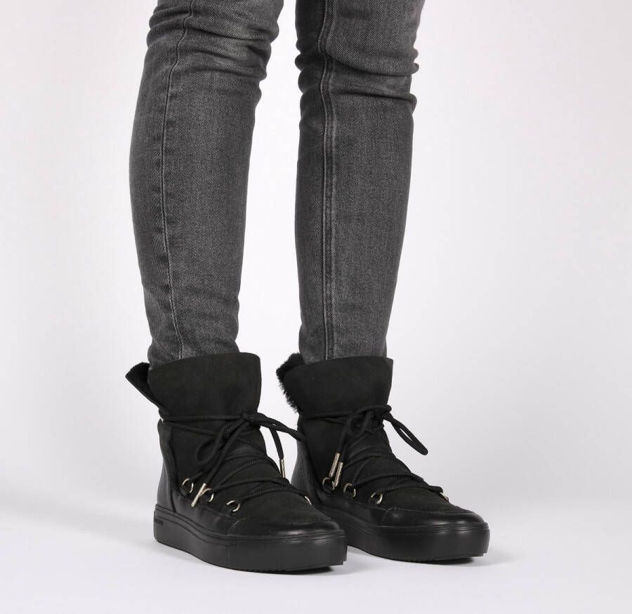 Blackstone UKI UL87 NERO HIGH-TOP SHEEPSKIN Vrouw Black