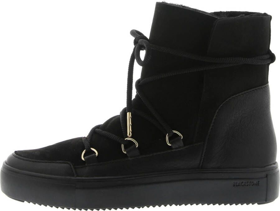 Blackstone UKI UL87 NERO HIGH-TOP SHEEPSKIN Vrouw Black