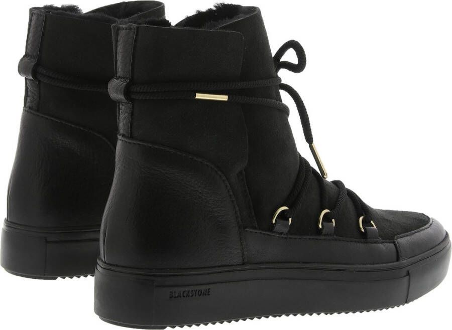 Blackstone UKI UL87 NERO HIGH-TOP SHEEPSKIN Vrouw Black