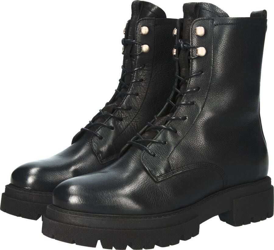 Blackstone UL85 BLACK LEATHER BOOT FUR Vrouw Black