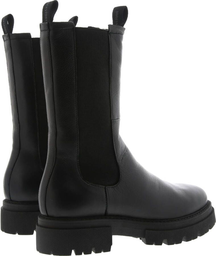 Blackstone UL88 BLACK HIGH CHELSEA BOOT SHEEPSKIN Vrouw Black