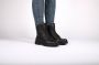 Blackstone WL02 BLACK LACE UP BOOT SHEEPSKIN Vrouw Black - Thumbnail 7