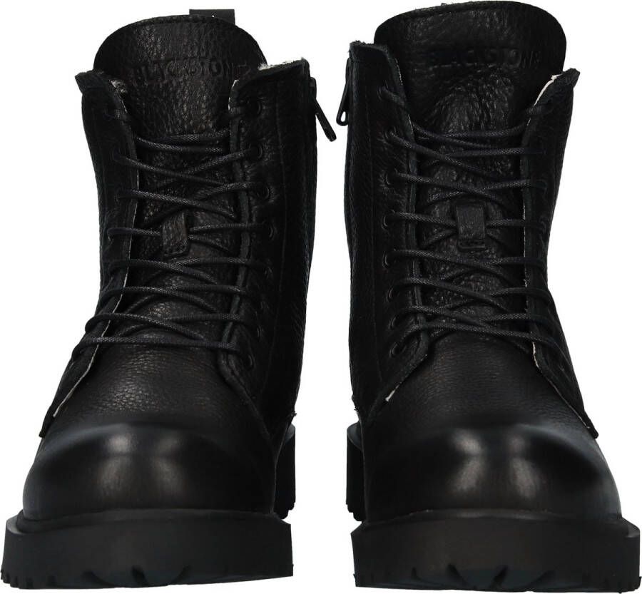 Blackstone WL02 BLACK LACE UP BOOT SHEEPSKIN Vrouw Black