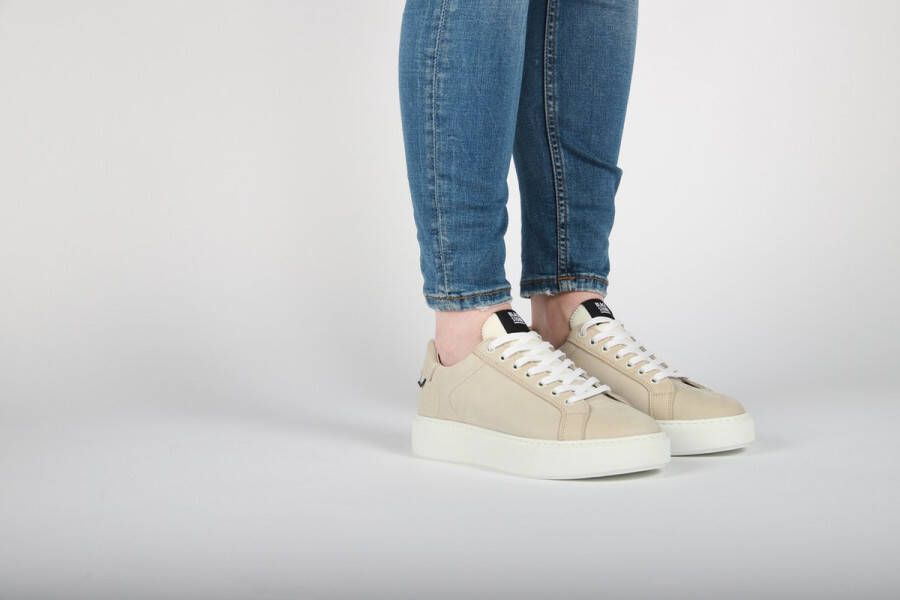 Blackstone XL21 ALMOND MILK LOW SNEAKER Vrouw Beige