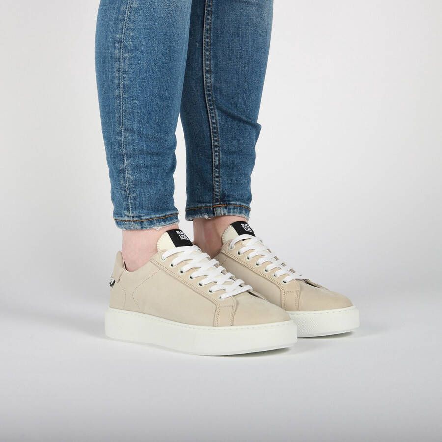 Blackstone XL21 ALMOND MILK LOW SNEAKER Vrouw Beige