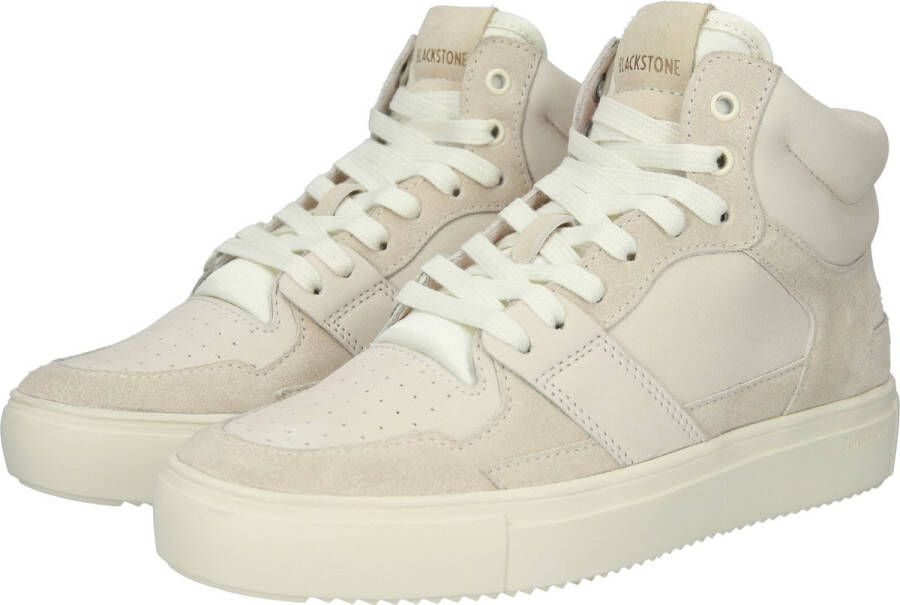 Blackstone XW42 BEIGE HIGH TOP SNEAKER Vrouw Beige