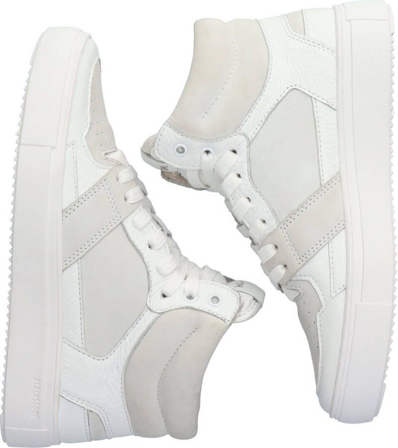 Blackstone XW42 WHITE HIGH TOP SNEAKER Vrouw White