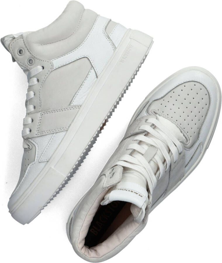 Blackstone XW42 WHITE HIGH TOP SNEAKER Vrouw White